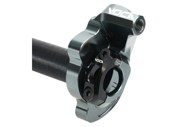 Kurzhub-Gasgriff Voca Bestia CNC 90º Schwarz