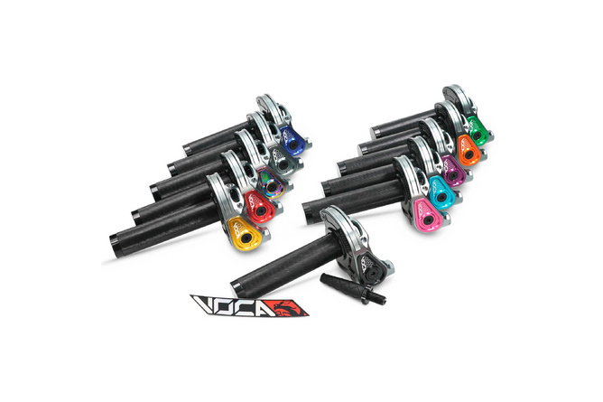 Kurzhub-Gasgriff Voca Bestia CNC 90º Schwarz