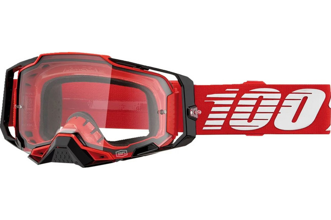 Maschera cross 100% Armega rosso