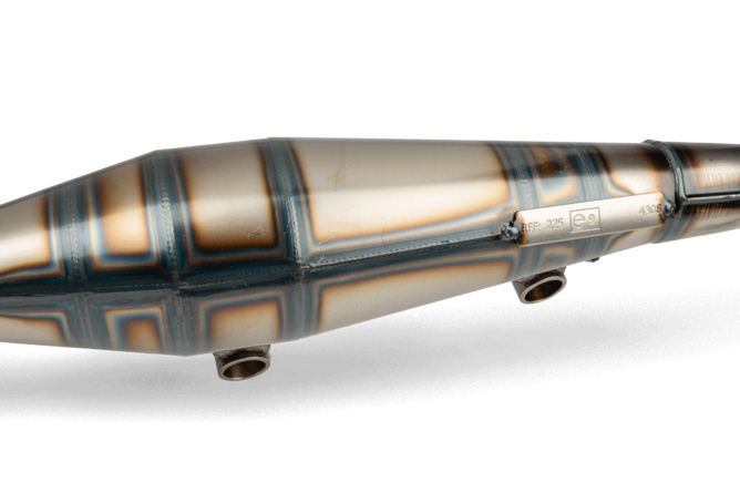 Exhaust Yasuni R-Pro Peugeot liegend / Morini Purple