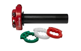 Gasgriff 4T Domino XM2 einstellbar Rot