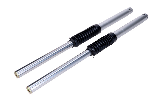 Gabelrohr mit Faltenbalg Simson S51 / S70 silber