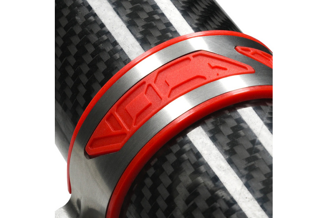 Rubber Insert silencer clamp Voca red