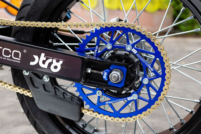 Rear Sprocket 48T 428 MotoForce Racing Sherco 50 Alu Blue