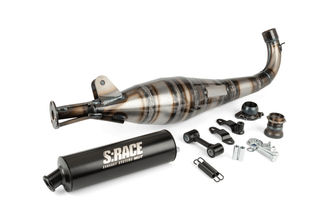 Exhaust MVT S-Race SP2 50 TPSI Peugeot MVL / SP black