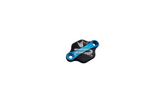 &Ouml;lpumpenabdeckung Bicolor KRM AM6 / Derbi schwarz / blau