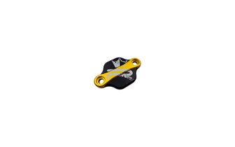 &Ouml;lpumpenabdeckung Bicolor KRM AM6 / Derbi schwarz / gold