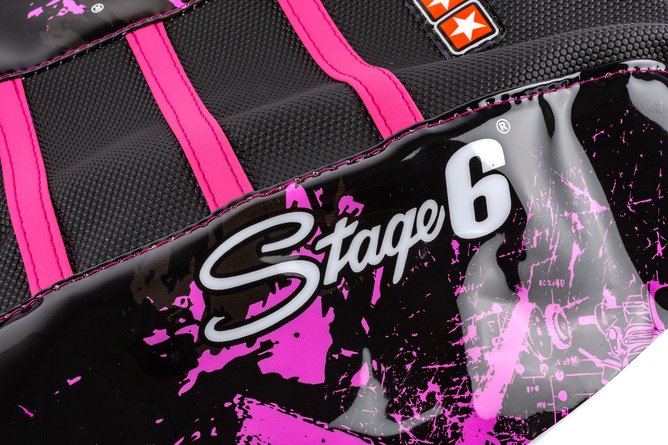 Coprisella Sherco SM-R 50 dopo 2013 Stage6 Full Covering rosa / nero